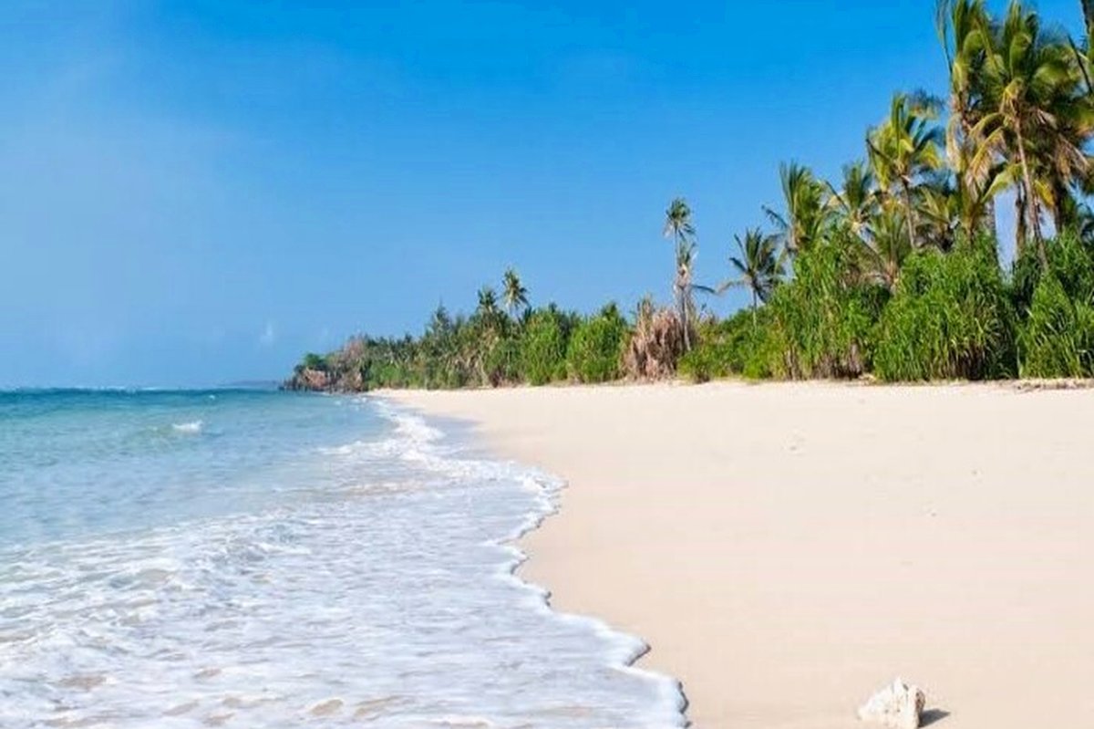Powder-white sand and palm-lined Diani Beach on the Indian Ocean, the safari's coastal escape